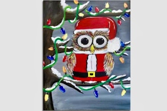 Paint Nite: Owl Be Home For Christmas II